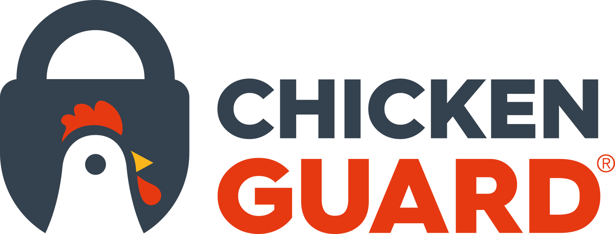 ChickenGuard Logo - Landscape black trans